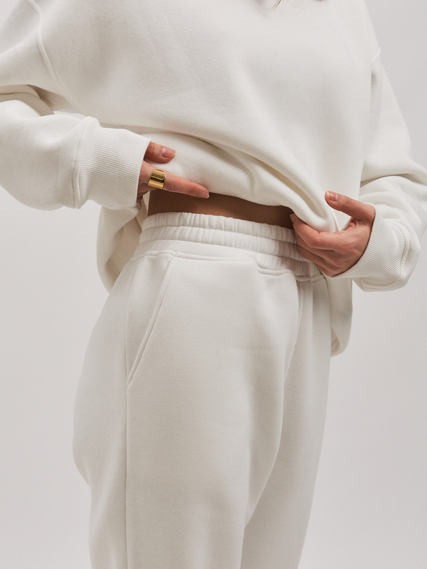 Dresy damskie ocieplane CUDDLE- kremowe