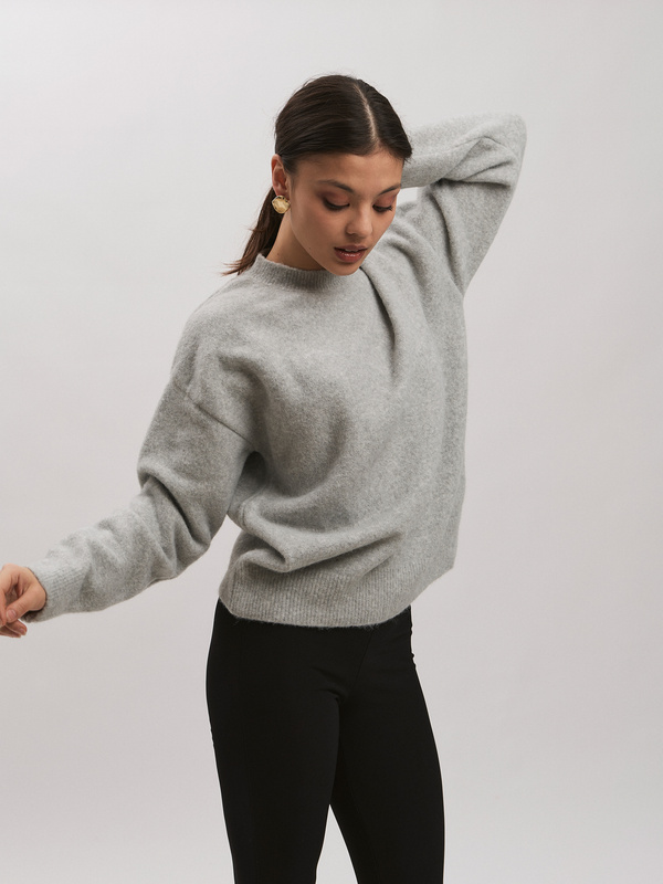 Sweter damski LUNA- szary