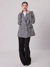 Marynarka damska taliowana pepitka – CLASSIC CHECK