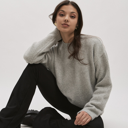 Sweter damski LUNA- szary