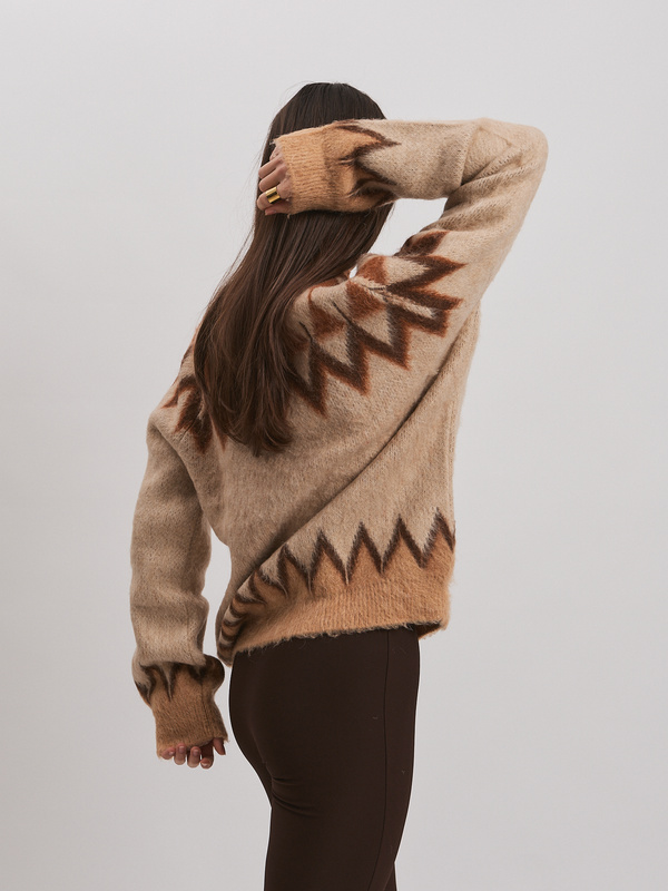 Sweter damski MOKA– beżowy