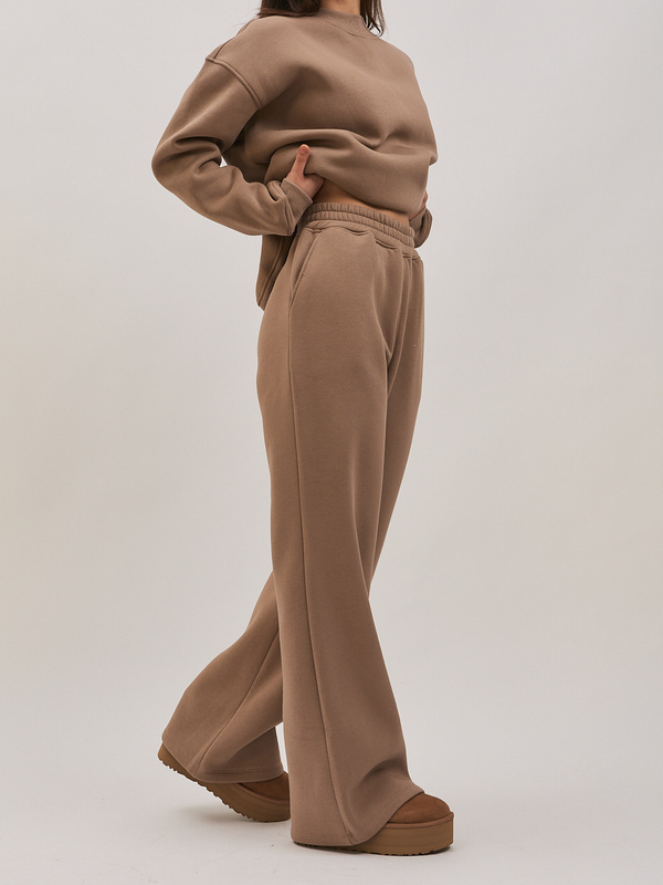 Dresy damskie ocieplane CUDDLE- beżowe