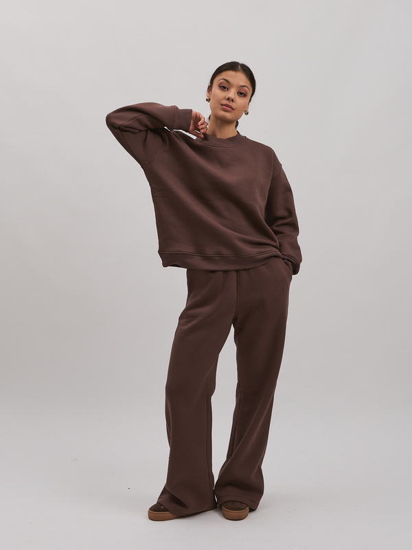 Dresy damskie ocieplane CUDDLE- brązowe