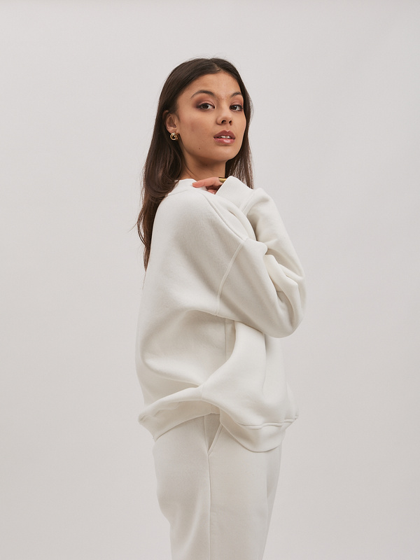 Dresy damskie ocieplane CUDDLE- kremowe