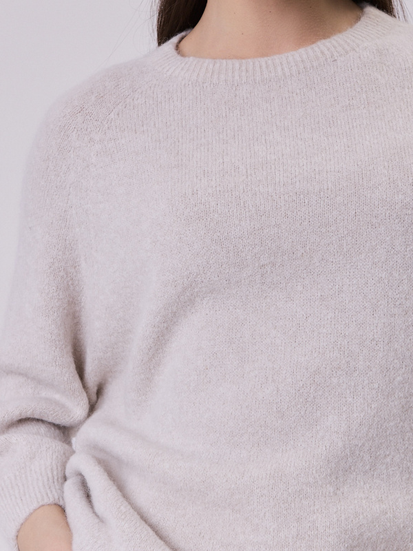 Sweter damski z alpaki ALPANO- beżowy