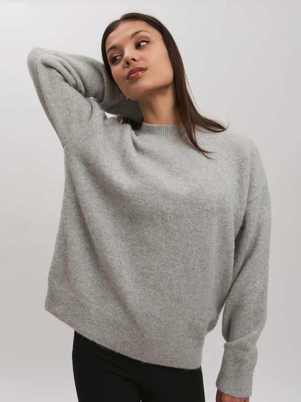 Sweter damski LUNA- szary