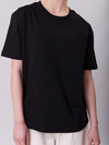 T-shirt damski bawełniany czarny – ESSENTIAL