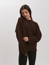 Sweter damski LUNA- brązowy
