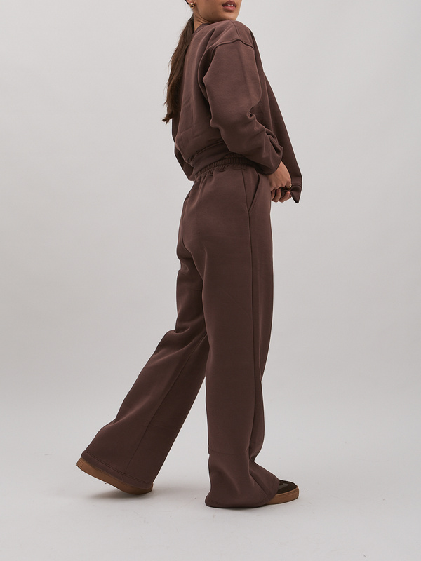 Dresy damskie ocieplane CUDDLE- brązowe