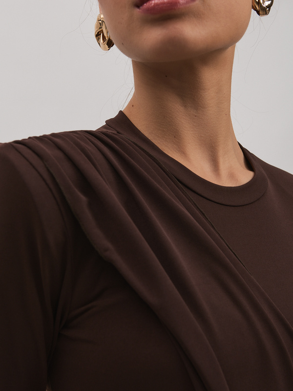 Sukienka damska SOLE – brązowa