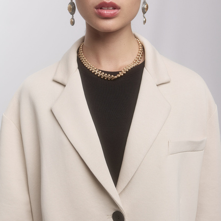 Marynarka oversize kremowa – klasyka dla kobiet