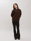 Sweter damski LUNA- brązowy