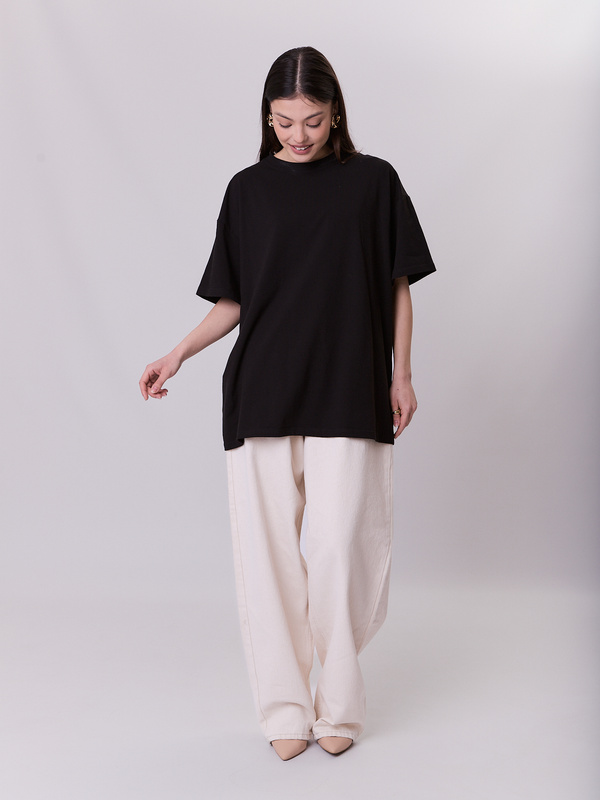 Czarny T-shirt Oversize CLOUD