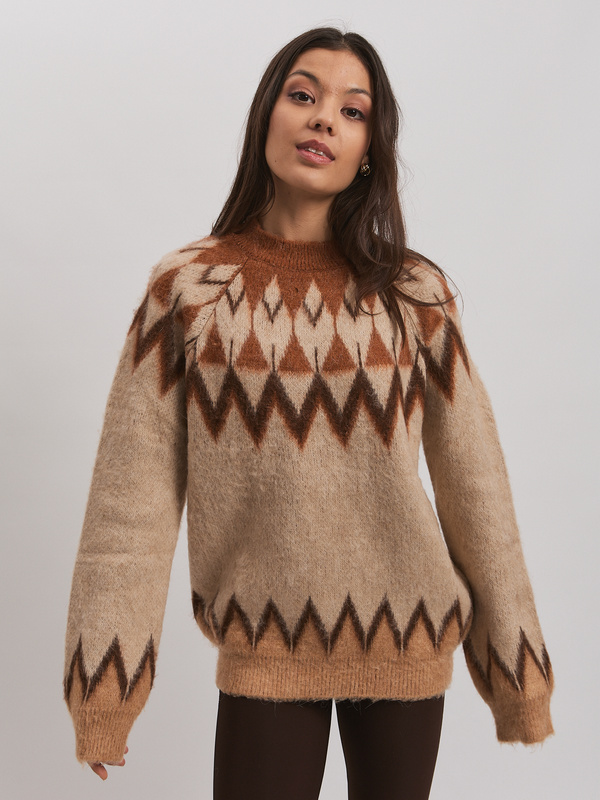 Sweter damski MOKA– beżowy