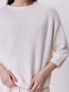 Sweter damski z alpaki kremowy ALPANO