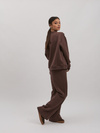 Dresy damskie ocieplane CUDDLE- brązowe