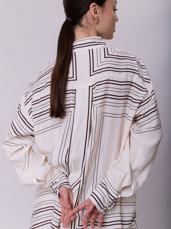 Komplet Geo Grace Kremowy