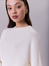 Sweter damski z alpaki ALPANO- kremowy 
