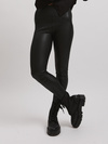 Legginsy skórzane woskowane LUMA – czarne