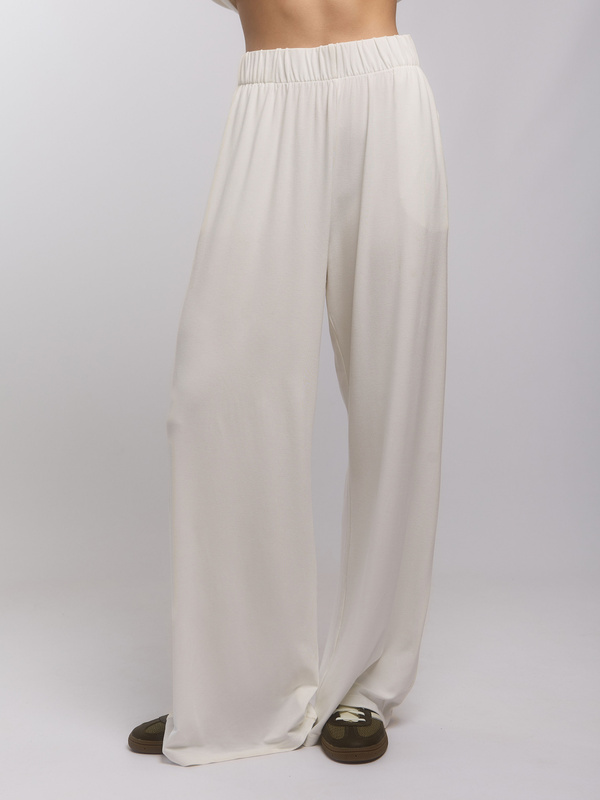 Komplet damski z wiskozy  CALMA– kremowy