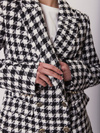 Marynarka damska taliowana pepitka – CLASSIC CHECK