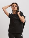 T-shirt damski czarny krótki rękaw OAK