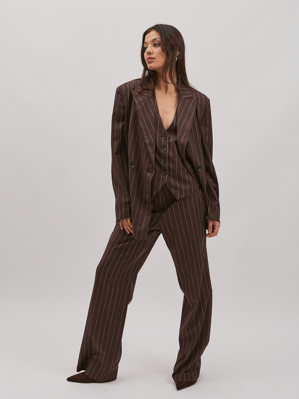 Garnitur TRIO LINE – brązowy