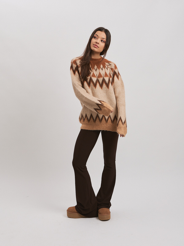 Sweter damski MOKA– beżowy