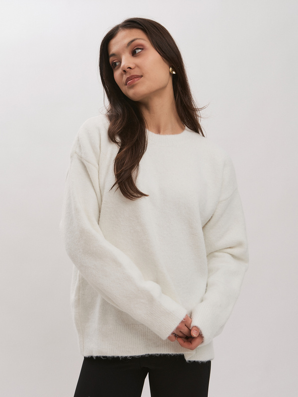 Sweter damski LUNA- kremowy