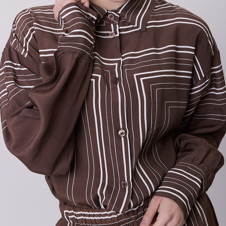 Komplet Geo Grace Brązowy