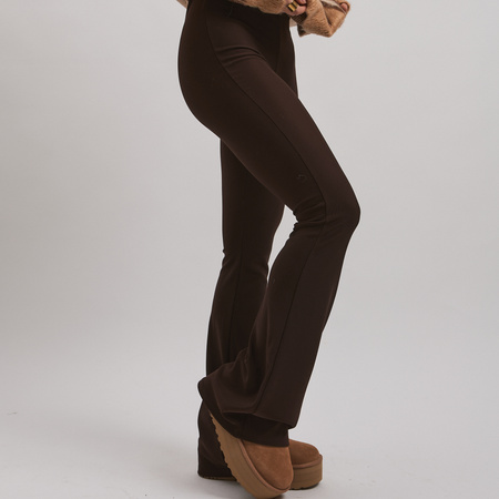 Legginsy dzwony ARIA – brązowe