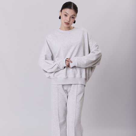 Komplet dresowy damski DUO z bawełny – szary